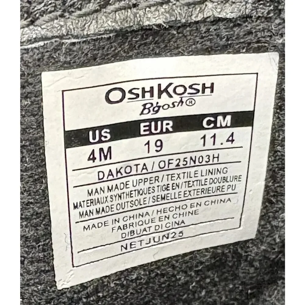 OshKosh B'gosh Dakota Moto Ankle Boots Black